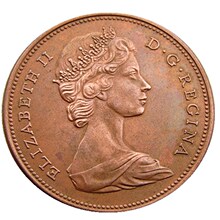 �¹Ź���Ʒ���ô� 1 Cent 1867-1967 ��ͭ���ʸ��Ƽ����