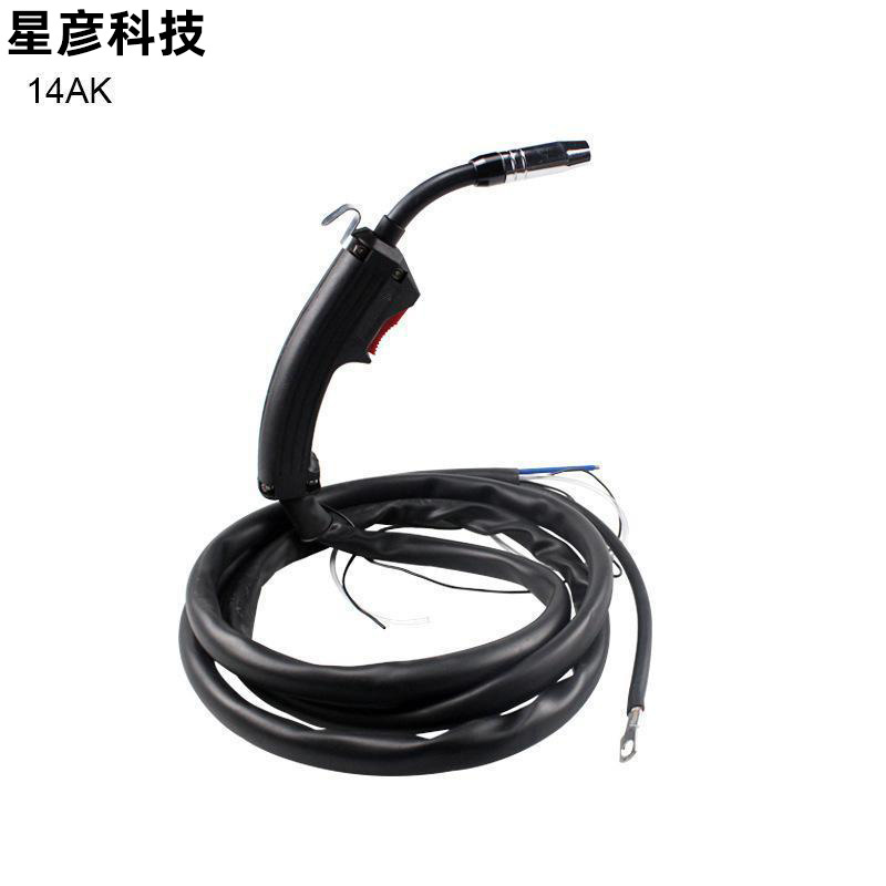 二氧化碳气体保护焊机欧式14AK焊枪 二保焊机配件5M焊把电焊机