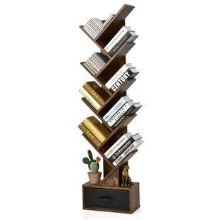 Simple Floor Bookshelf Storage Rack Creative Tree-shaped Multi-layer Storage Cabinet Simple Economical Student Bookshelf Amazon