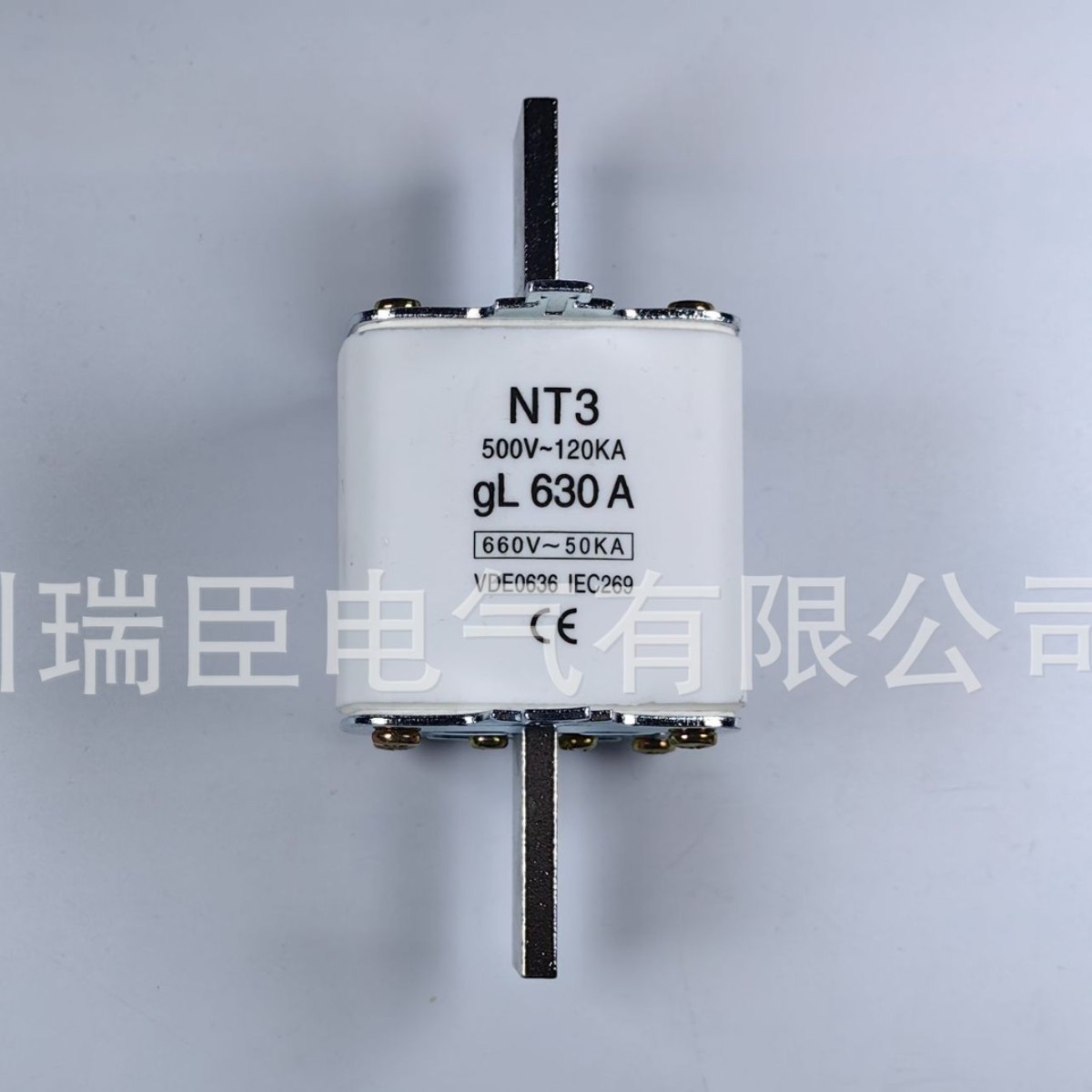 刀型熔断器 低压熔断器 RT16-3 NT3-630A熔断体陶瓷方管刀熔