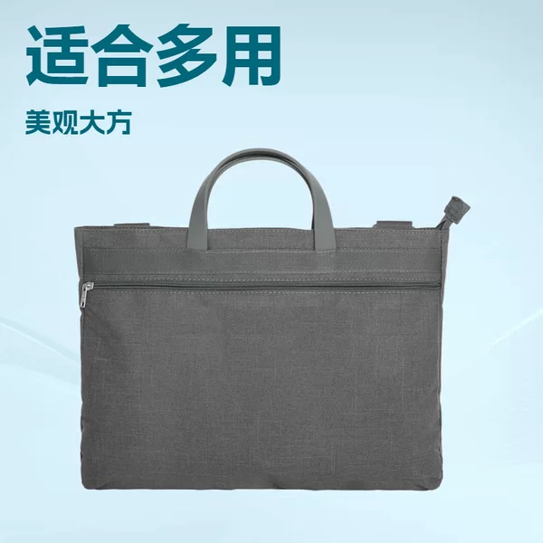 Men's Computer Bag Canvas Briefcase Casual Men's Bag A4 File Bag Apple Handbag Satchel Business Style Storage