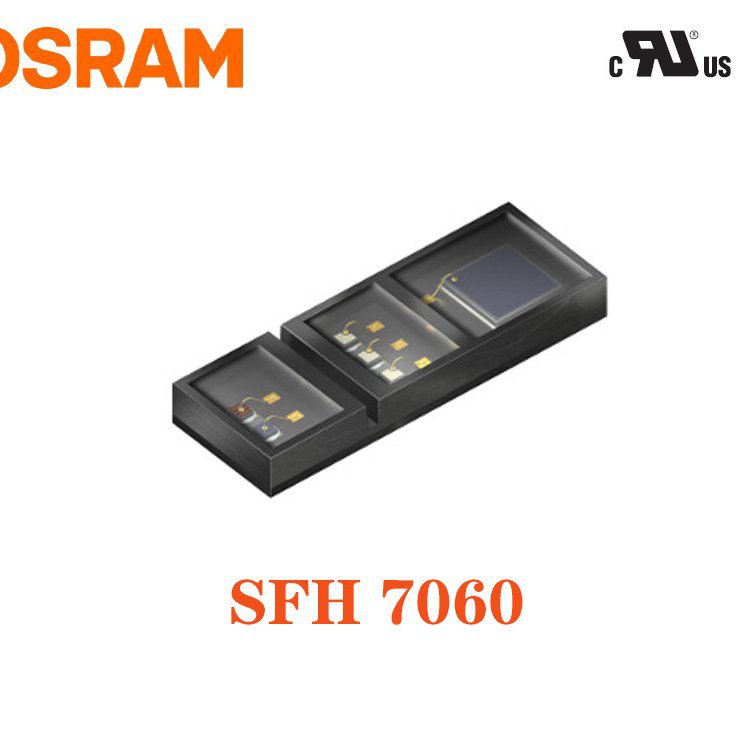 代理原装欧司朗OSRAM 血氧光学传感器 SFH7060 测量脉搏/心率