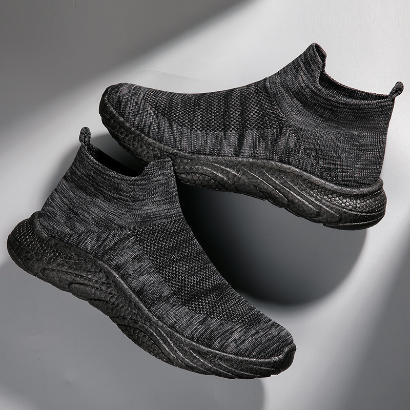 's New Men's Shoes For Autumn Are Breathable Sports Shock-absorbing Couple's Shoes, Mesh Casual Slip-on Loafers,_vogvips.com