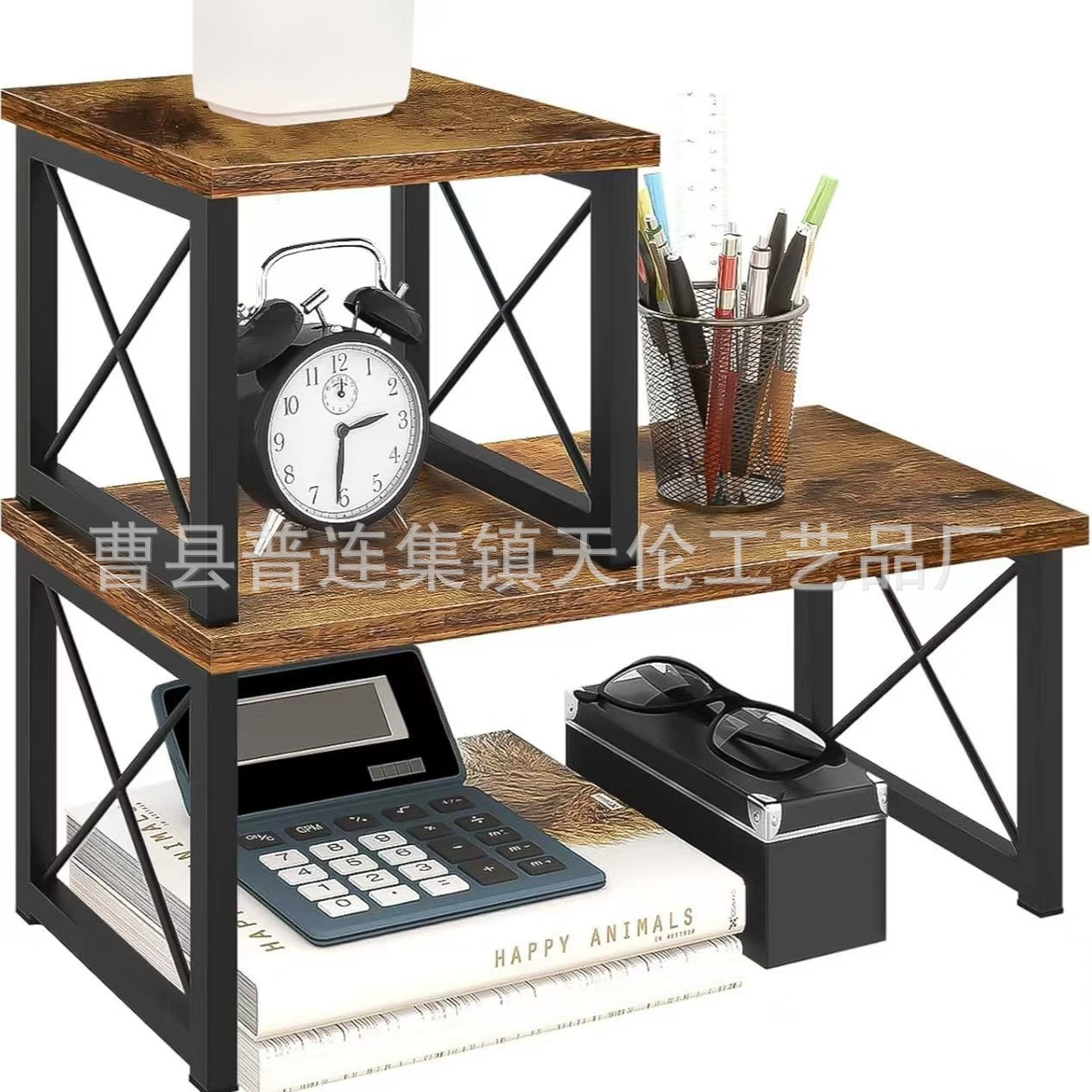 Настольная деревянная полка для книг, регулируемая, складная, простая, для кухни, для хранения