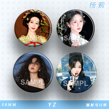 杨紫同款周边吧唧明星粉丝应援镭射马口铁徽章书包谷子挂件收藏品