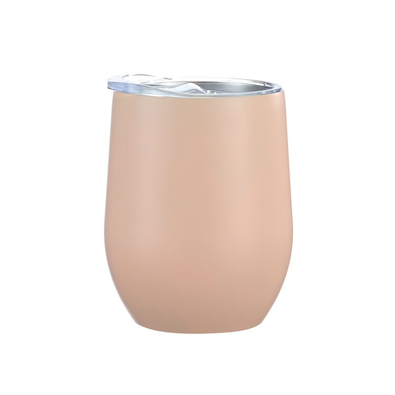Taza de huevo de acero inoxidable 304 12oz taza de cerveza vacío taza de cáscara de huevo transfronteriza taza de agua portátil al por mayor