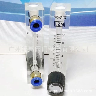 CHENG XIN流量计 LZM-6T/4T面板式气体液体 玻璃浮子转子流量计