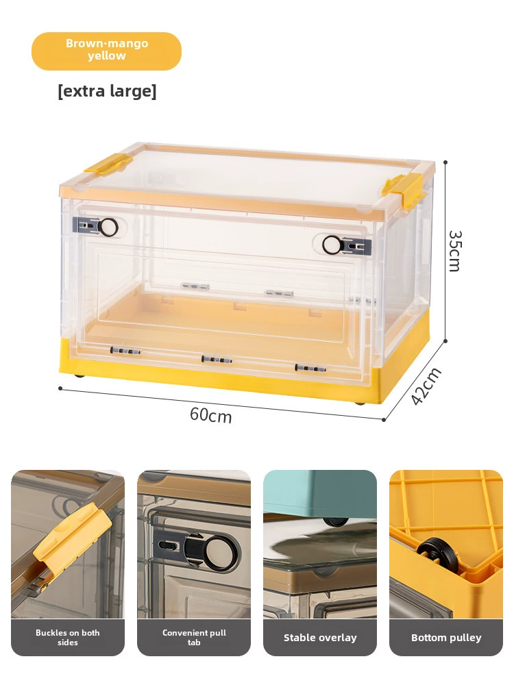 Transparent foldable storage box for students, toy, new collection