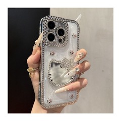 立体镶钻KT猫适用iPhone16promax苹果15手机壳14p新款高级17爆款