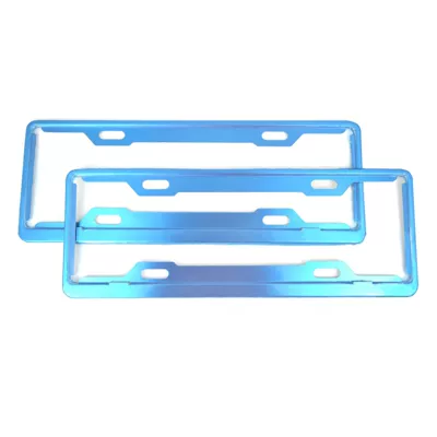 New traffic regulations license plate frame Other Automotive Exterior Supplies - 10-thickness-large-hole-blue-film-blue-brand