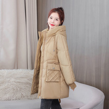 女棉服2025冬季外套中长款加厚女棉袄新款潮连帽女装棉衣时尚防寒