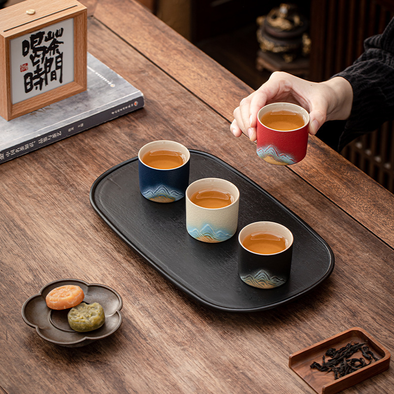 千里江山茶杯国潮文创陶瓷主人杯品茗杯礼盒套装渐变茶杯伴手礼|undefined