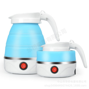 厂家折叠水壶硅胶电热水壶便携式小型旅行烧水壶迷你可伸缩电水壶