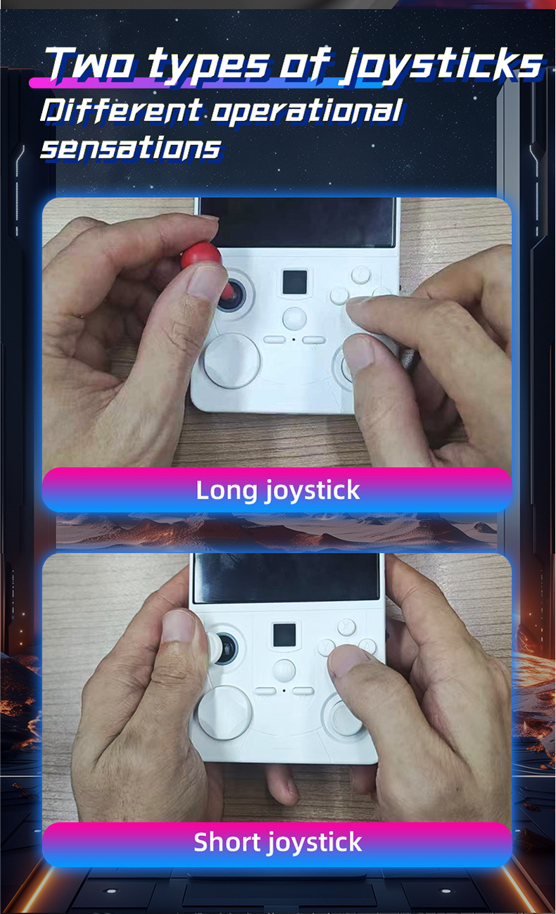 Grenzüberschreitende tragbare 4-Zoll-Open-Source-WLAN-Online-Spielkonsole im Retro-Arcade-Stil (DC40V)._voghion.com