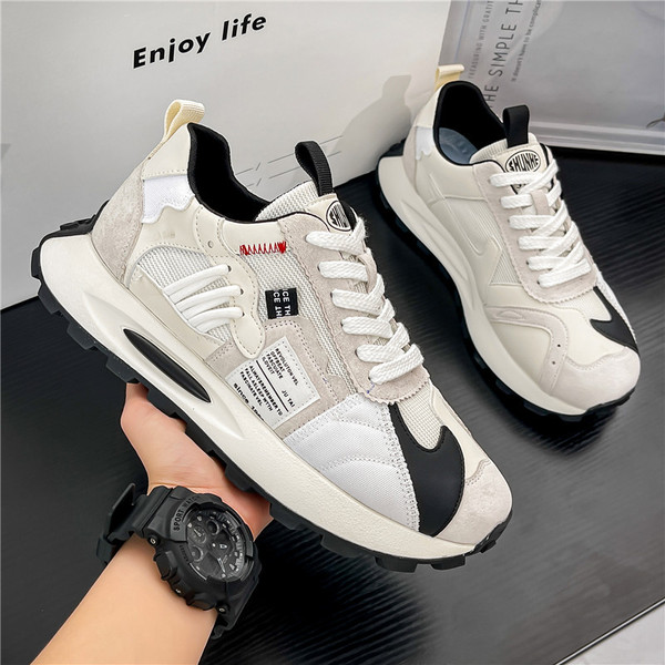 Demi-season lightweight trend universal low sneakers platform