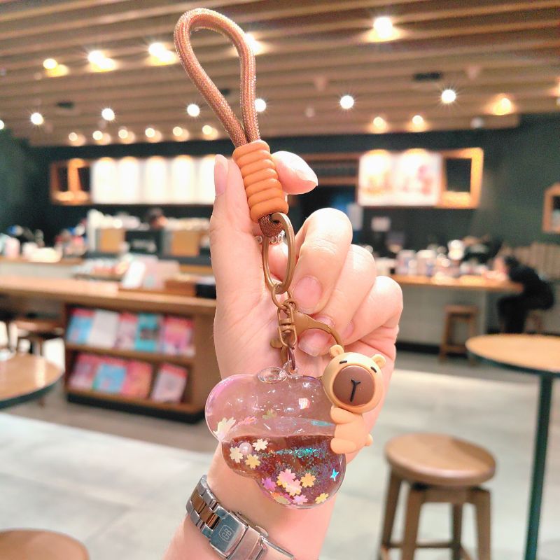 52g Weight Bag Pendant, Keychain Classification 1 Piece Quantity Holiday, Daily Occasion Acrylic Material Cartoon Character Pattern Unisex Gender Cute Style 1 Piece Cute Cartoon Character Acrylic Unisex Bag Pendant Keychain 7