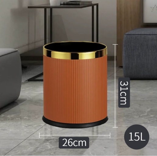 Anillo de oro-15L doble raya italiana naranja