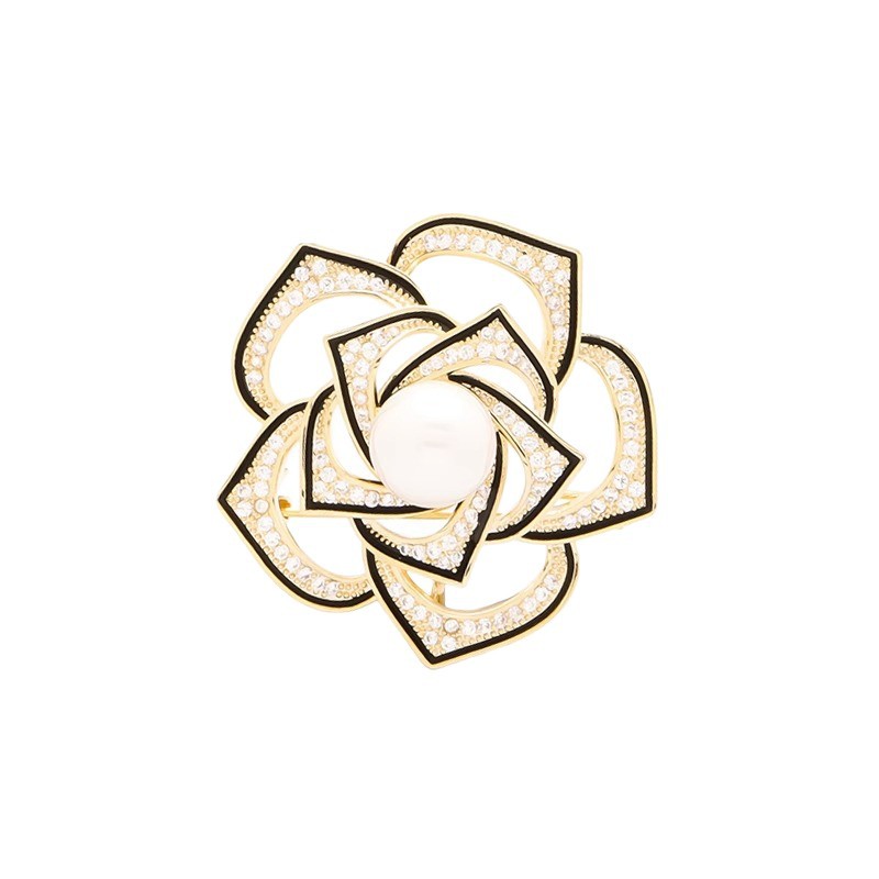 Elegante 3d Kamelien Brosche Mit Emaille Und Filigranem Design_voghion.com