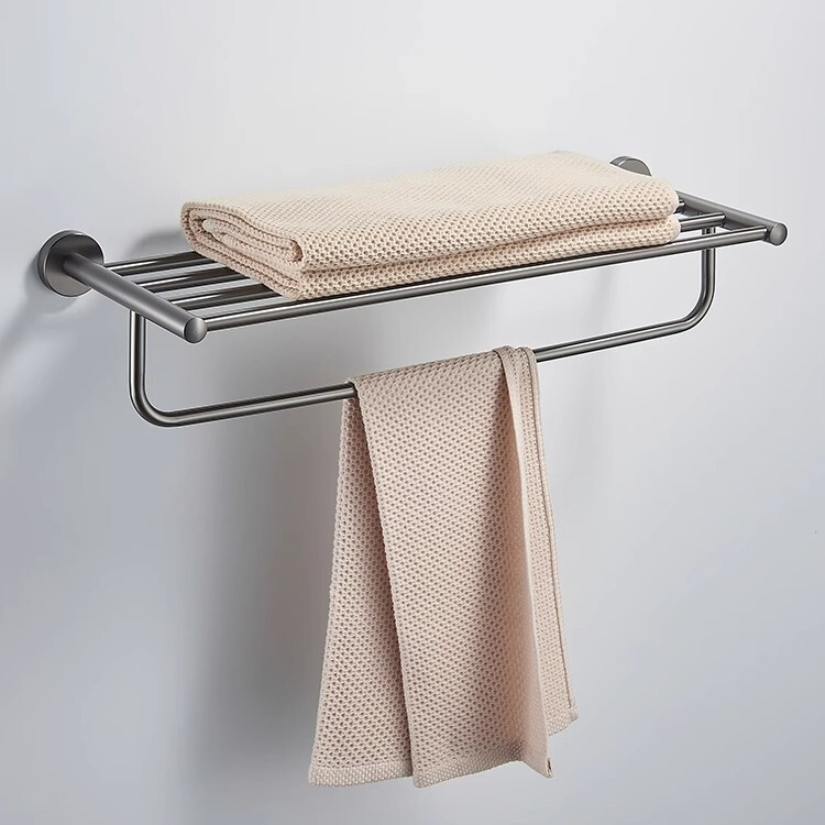 Source manufacturer hotel stainless steel towel rack simple towel rack gun gray bathroom hardware pendant suit bathroom Source manufacturer hotel stainless steel towel rack simple towel rack gun gray bathroom hardware pendant suit bathroom