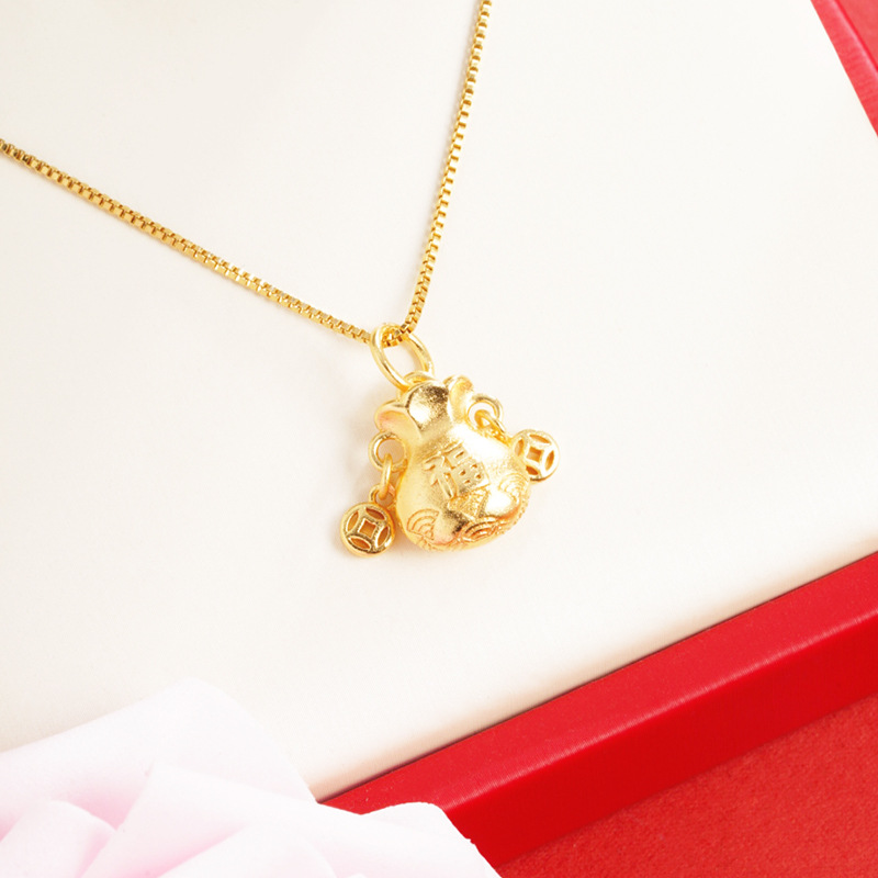 D2209 colgante de bolsa de la suerte (sin cadena)