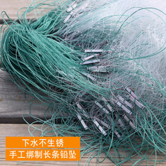 Three-layer fish net 0.25 denier reinforced coarse denier adhesive net Siyang silk net fish pond five-finger six-finger seven-finger hanging net big fish weapon