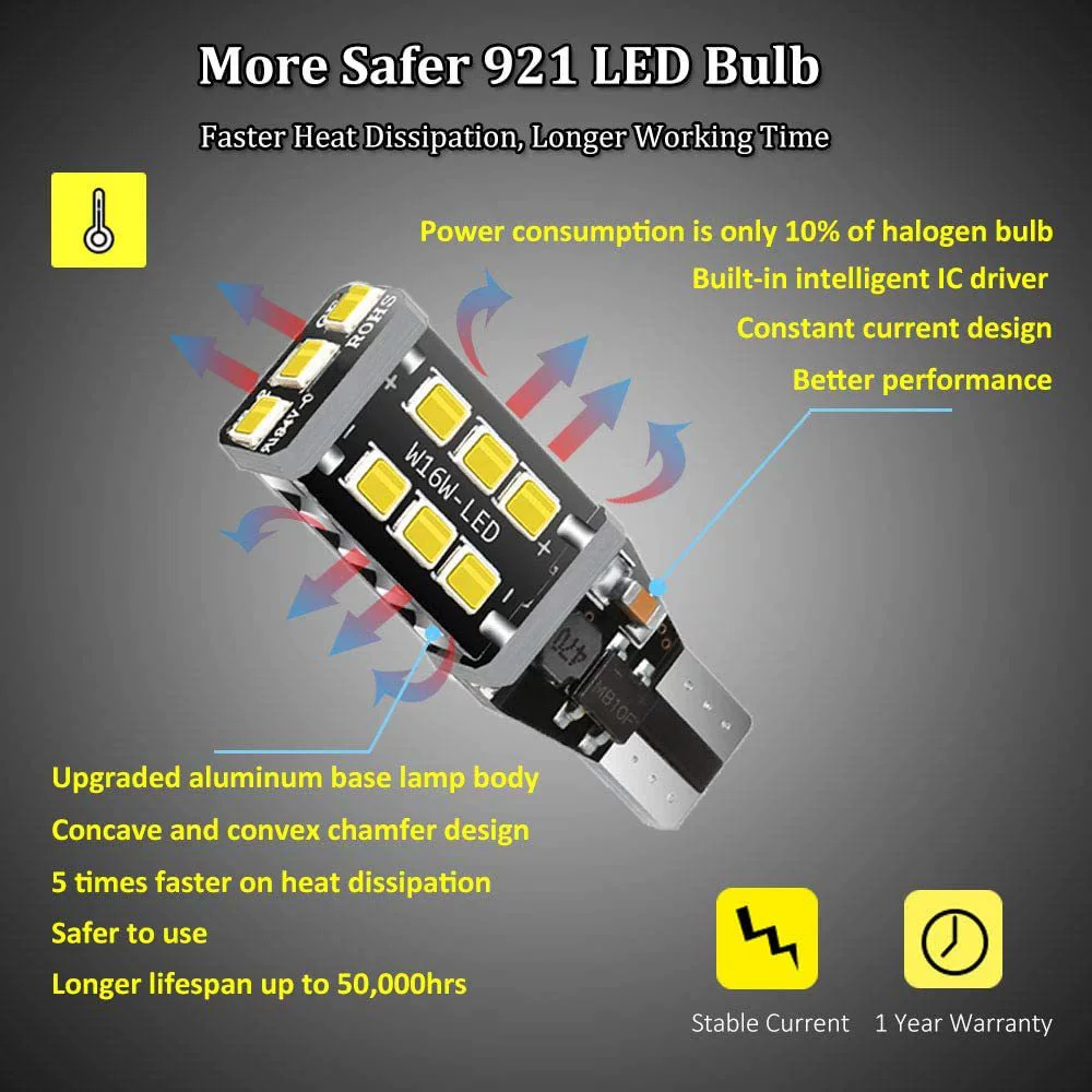 Дешифровка автомобильной светодиодной задней фонарь T15 4014 45SMD T15 ротор 1157 стоп-сигнал 45 свет