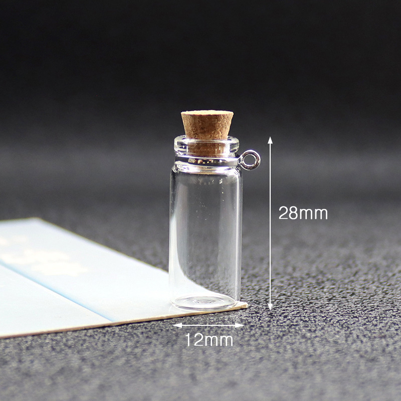 Transfronterizos para mini tapón desear botella colgante botella de vidrio colgante de doble colgante perfumes botella de piedra triturada