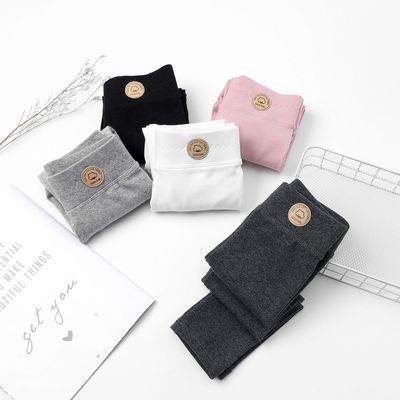 女童打底褲春秋新款95純棉童褲中小童秋季打底裝兒童高彈外穿長褲