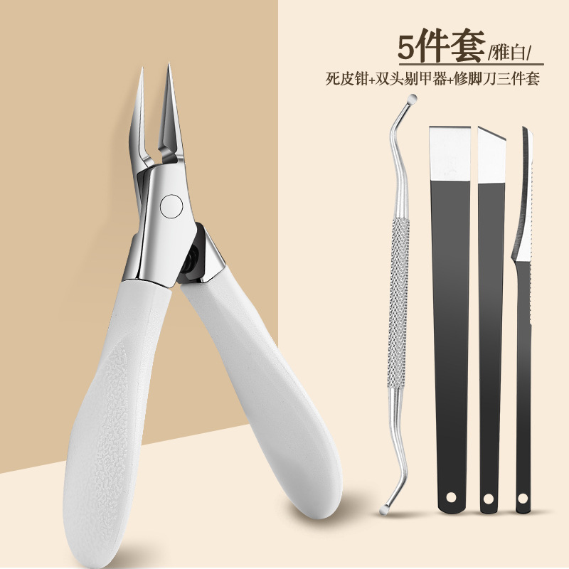 Transfronteriza spot al por mayor tijeras de piel muerta de silicona acero inoxidable manija tijeras de corte de color alicas herramientas de recorte