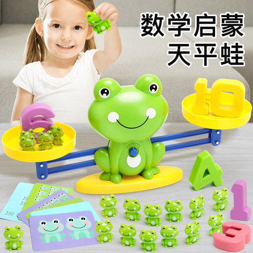 Frog balance children's educational early education digital toys kindergarten addition and subtraction enlightenment mathematics teaching aids