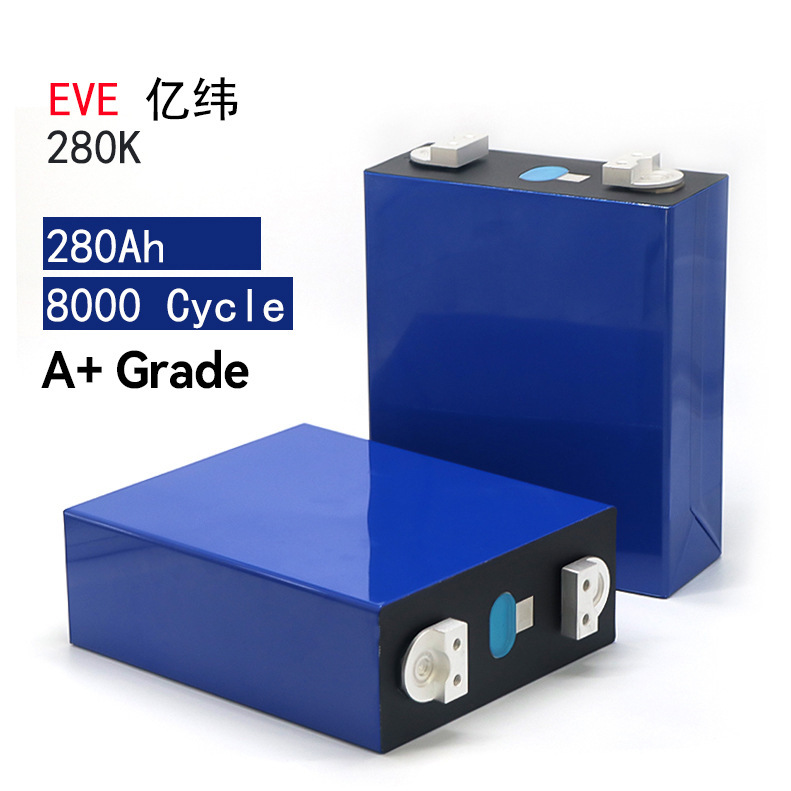 New EVE Lithium Iron Phosphate Battery 280Ah 280K Energy Storage Battery Outdoor RV Solar Photovoltaic