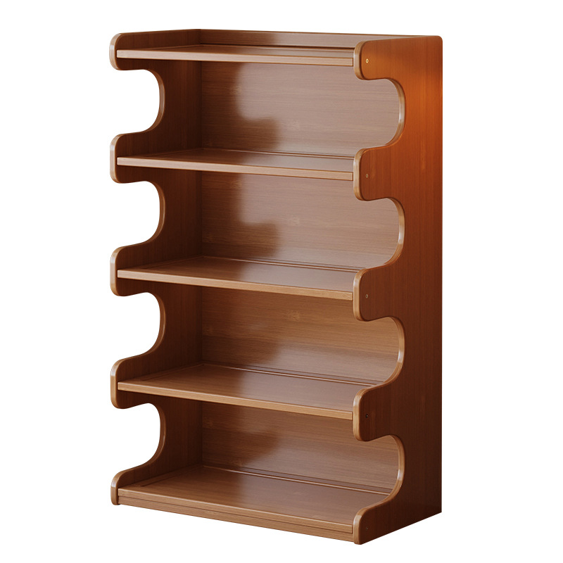 Estante de estantería, estantería de piso a techo, armario de almacenamiento de sala de estar simple, uno contra la pared, armario de exhibición de almacenamiento para el hogar de varios pisos