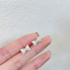 Silver needle, cute brand earrings, silver 925 sample, internet celebrity, wholesale