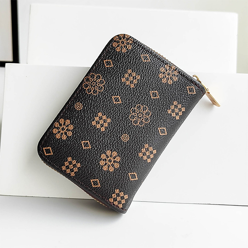 2024 Klasična kratka ženska prenosna torba za kartice z več režami, ženska denarnica_voghion.com