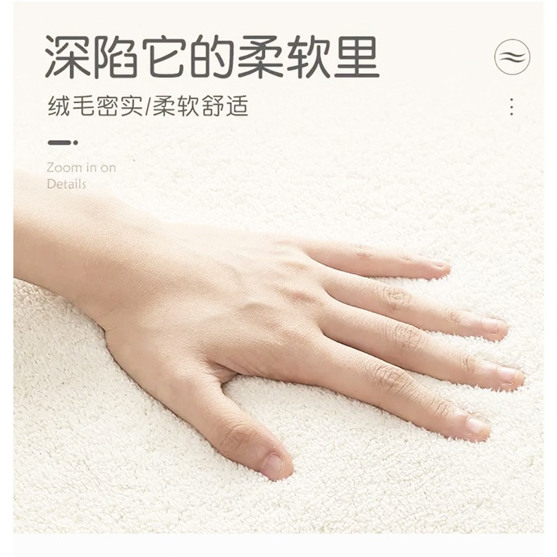 Alfombra redonda ins simple sala de estar dormitorio baño puerta antideslizante alfombra de Cachemira engrosada alfombra de la puerta