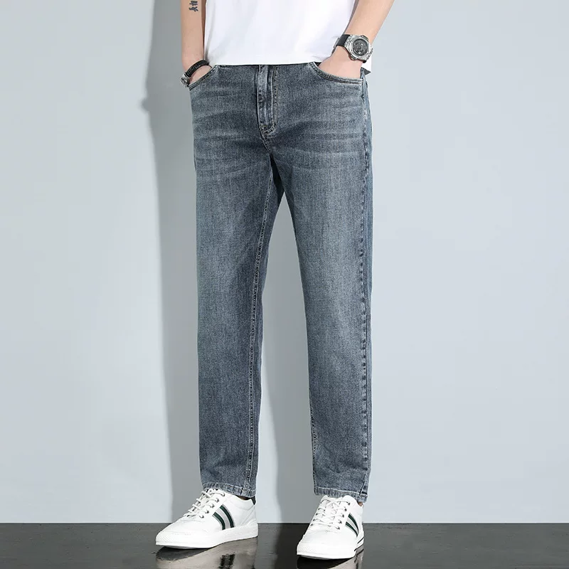 Модные джинсы тренд, Slim Fit, для подростков, корейский стиль