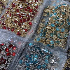 藝森ESSTUDIO 雪花鑽六角金屬紐扣女裝襯衫袖領扣子上衣服裝飾扣