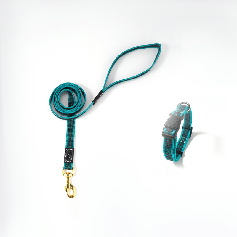 레이크 블루 견인 로프 + 칼라