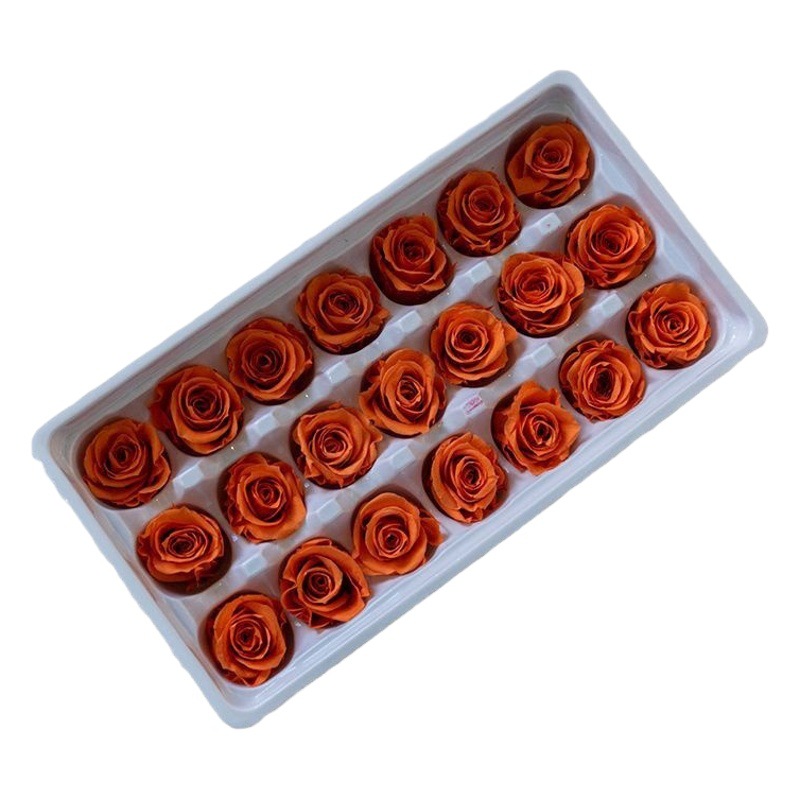 Venta directa de fábrica de Yunnan cabeza de rosa eterna 2-3 cm B grado 21 flores Día de San Valentín materiales diy hechos a mano al por mayor