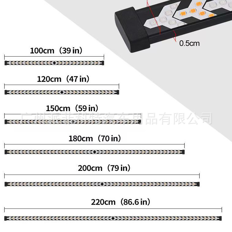Car Led Pickup Truck Tail Box Modification Fishbone Tail Light Warning Sequential Flow Light Turn Signal Brake Light Running Lights