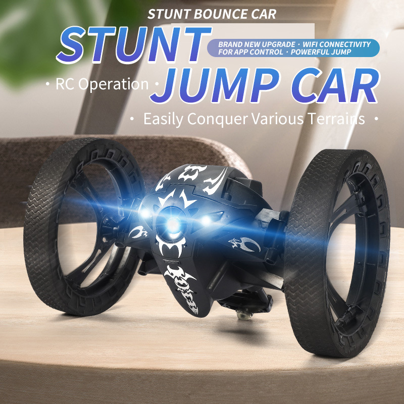 JJRC cross-border explosions 2.4G remote control stunt bouncing car wifi real-time transmission children's electric toy remote control car