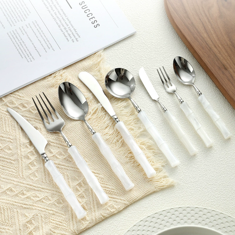 岛奇 Bamboo high quality acrylic tableware stainless steel