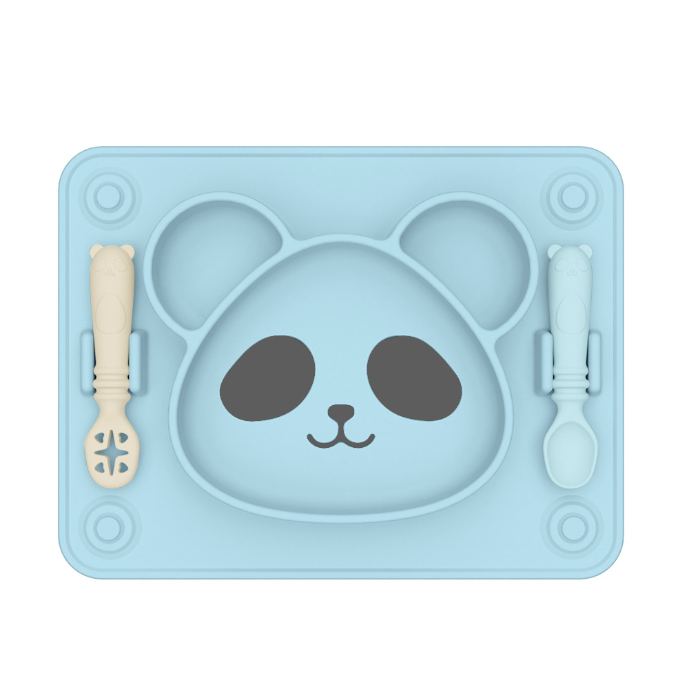 팬더 디너 플레이트-블루