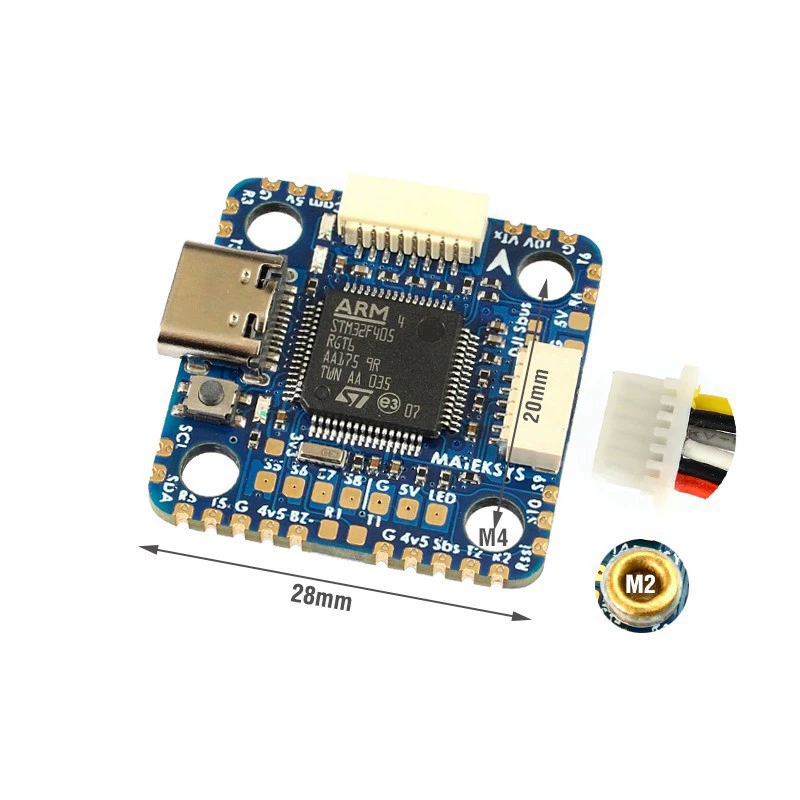[MATEK F405-MINITE飞控SYS Fliaht控制器20/30.5MM双安装孔距]