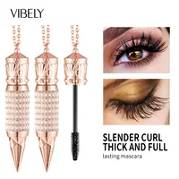 Тушь для ресниц VIBELY Plump 4D Queen Scepter, водостойкая, удлиняющая и придающая объем, с эффектом "бриллиантовых" ресниц для трансграничного экспорта