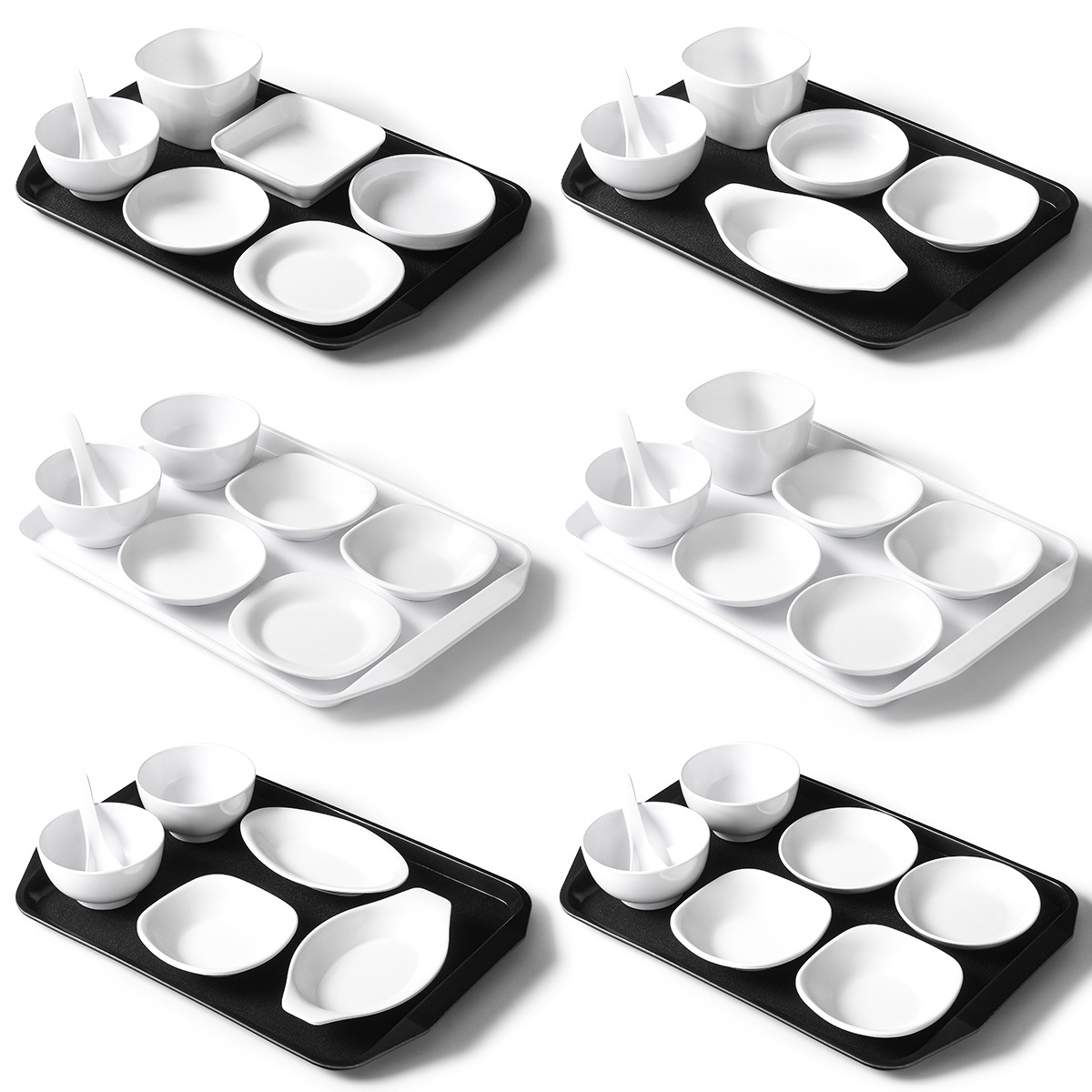 密胺盘子产妇月子餐具套装餐盘自选套餐组合自助中式快餐店专用盘