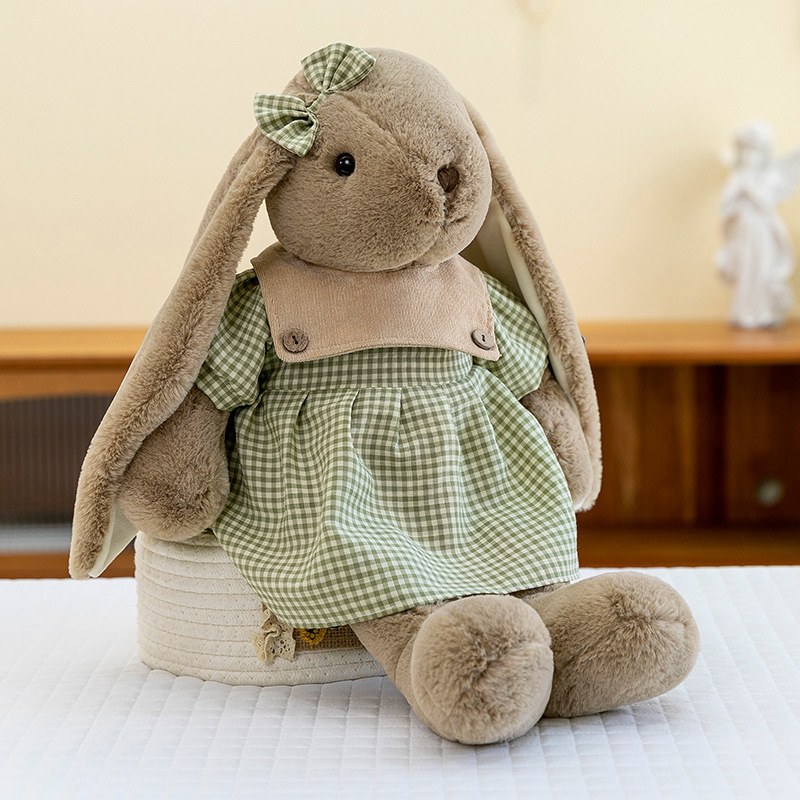 Libro rojo lirio conejo juguete de peluche muñeca para niños dormir almohada conejo blanco para calmar muñecas regalos para chicas