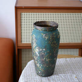 中式古典 ins风高级感陶瓷花瓶客厅复古落地艺术品装饰摆件大花瓶
