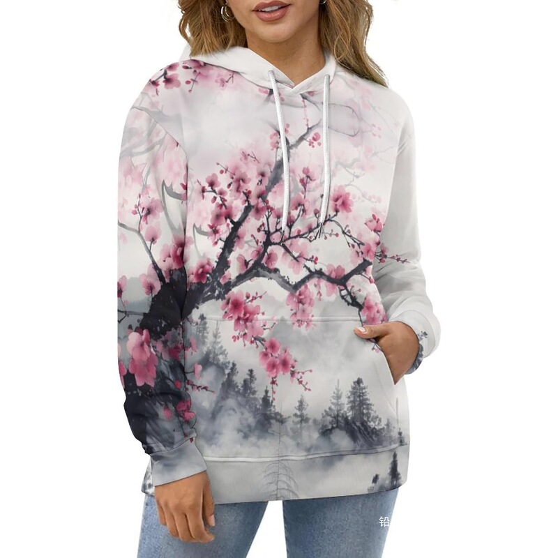 Barbedrose Unisex 3D Digital Printed Sweatshirt Hooded Top Galaxy Pattern Pullover European and American Style