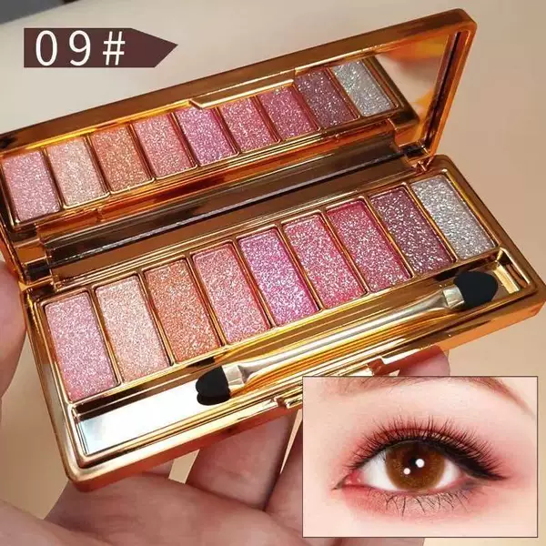 Source Factory Winnie the Pooh One-Swipe Nine-Color Eyeshadow Waterproof and Sweat-Proof Makeup in Stock for Dropshipping